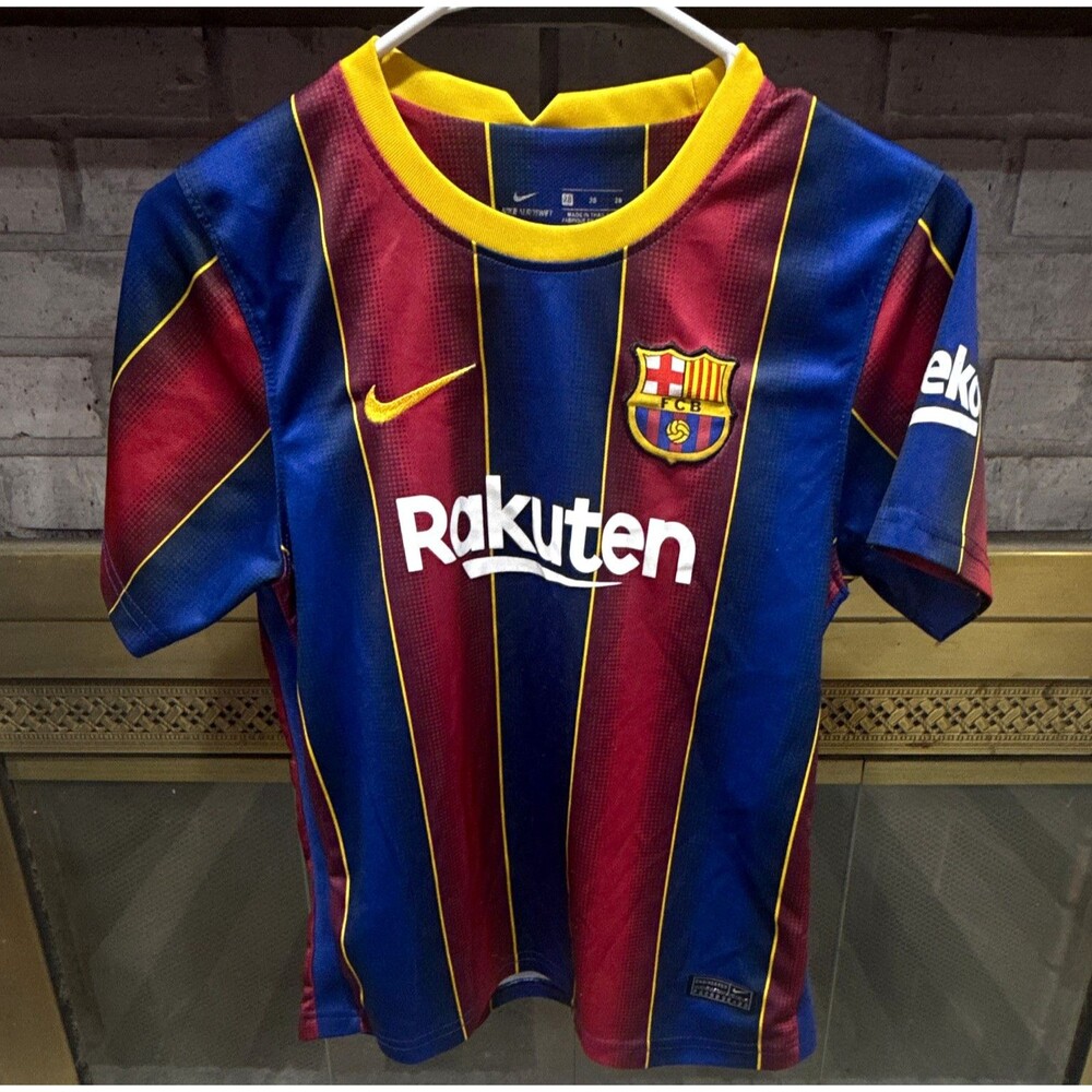 Nike FC Barcelona Soccer LaLiga Jersey Size 28 Blue Red Yellow